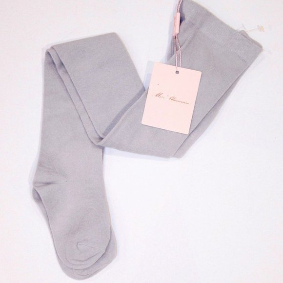 MISS BLUMARINE Luxury Edition ITALY Girls CALZAMAGLIA Light Grey TIGHTS - Picture 1 of 2